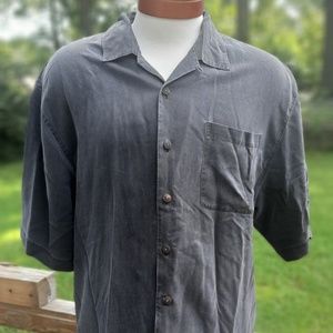 Montego Black Silk Mens Large Preowned